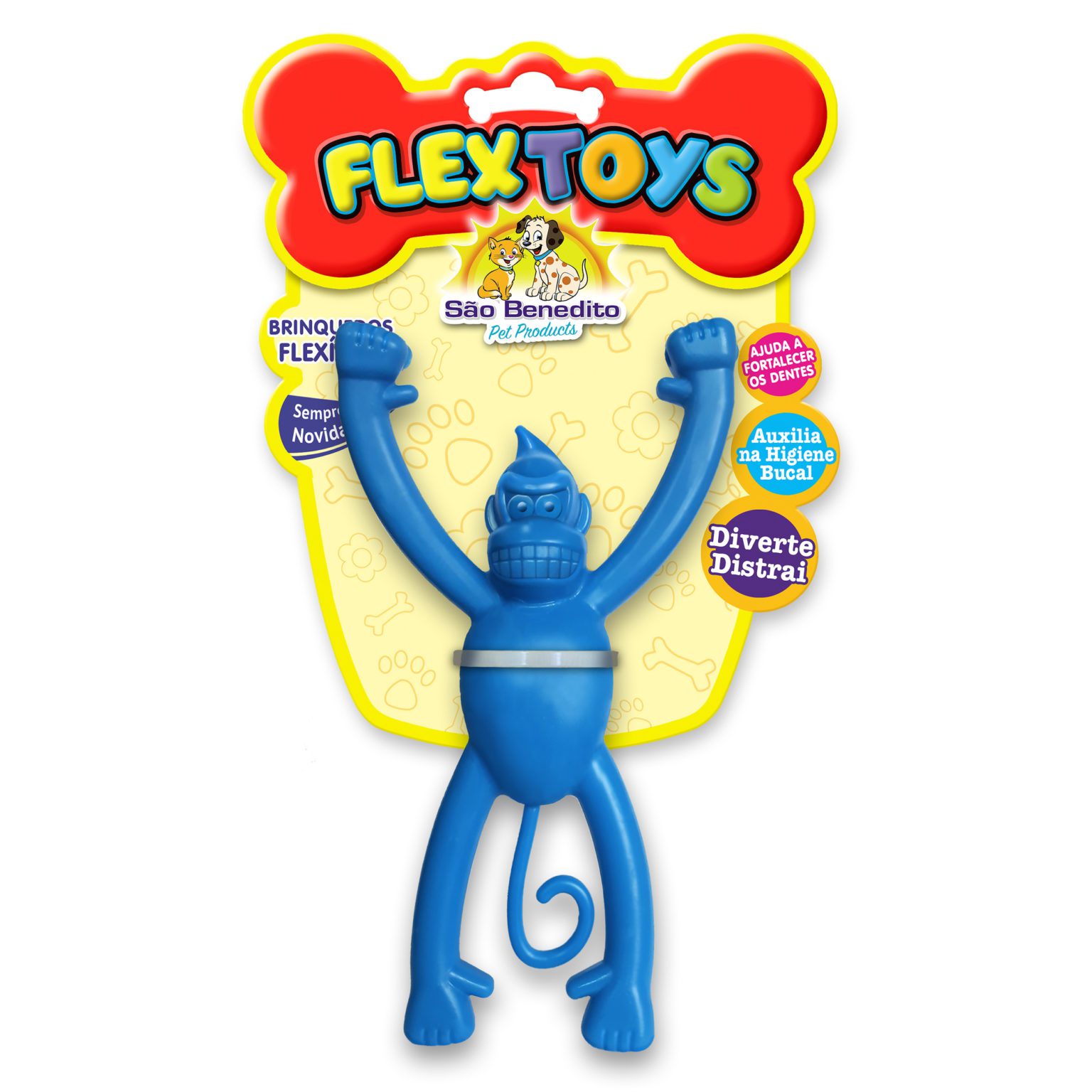 BRINQUEDO FLEX TOYS MACACO MONKEY 19CM São Benedito